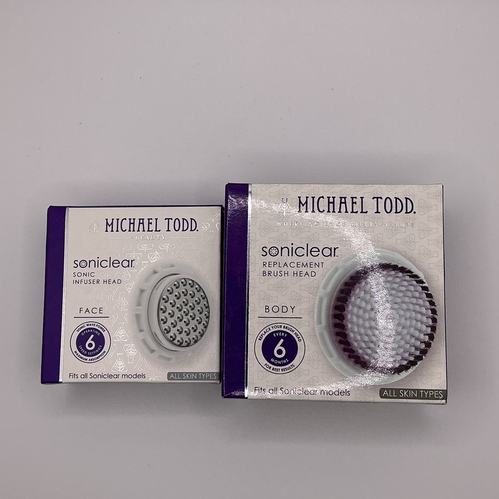 Brand New Micheal Todd Beauty Soniclear Infuser Head Face & Brush Head‎ Body